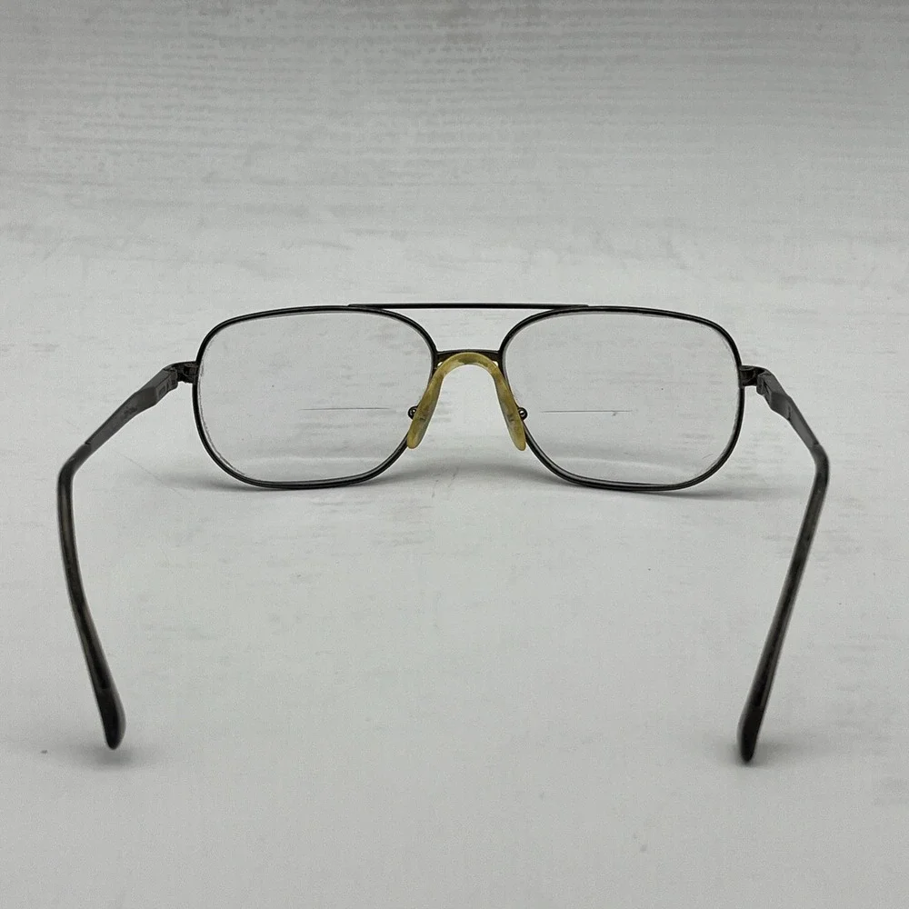Safilo Elasta 7126 2HH Gunmetal Aviator Eyeglasses Frame 60-17-3-1